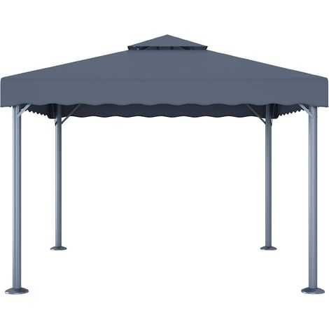 Gazebo Chiosco 300x300 cm Antracite Alluminio (1/2)