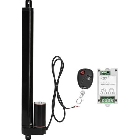 Elektrischer Stellantrieb mit 250 mm Hub, Metallgetriebe, 1000 N Linearkraft, 24 V DC, für Massagesessel, mit Steuerung und Fernbedienung (1/5)