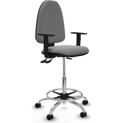 piqueras-y-crespo Aýna taburete de oficina negro ergonómico