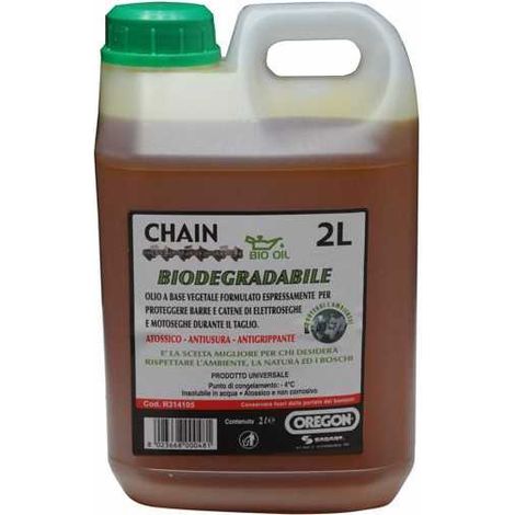 Aceite para cadenas de motosierras de 2 litros Vegetal Oregon