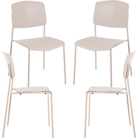 Packs Sillas Comedor - Pack 4 Sillas Chiel - Beige (1/5)