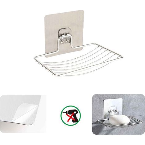 PORTA SAPONETTA PORTASAPONE SAPONE SUPPORTO ARREDO CASA ADESIVO 03483 (1/2)