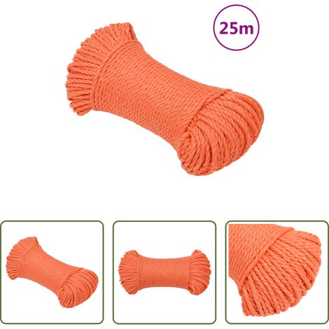 Seil -  Arbeitsseil Orange 8 mm 25 m Polypropylen (1/5)
