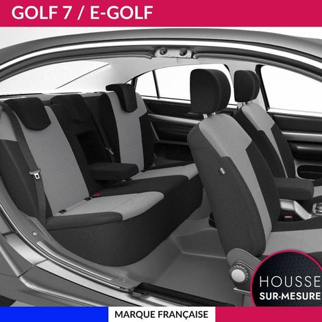 Housses de siège sur mesure pour GOLF 7 / e-GOLF 7 (dès 11/2012) Housse Voiture / Auto d'intérieur Jeu complet en tissu