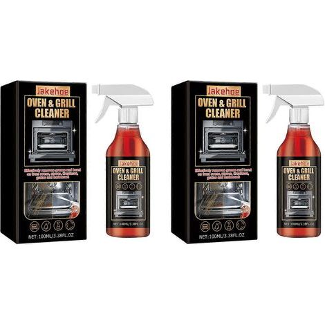 Nettoyant puissant en mousse pour grilles de four, dégraissant ultra-résistant en spray, solution de nettoyage en profondeur à action rapide pour appareils de cuisine et grilles de barbecue (1/5)
