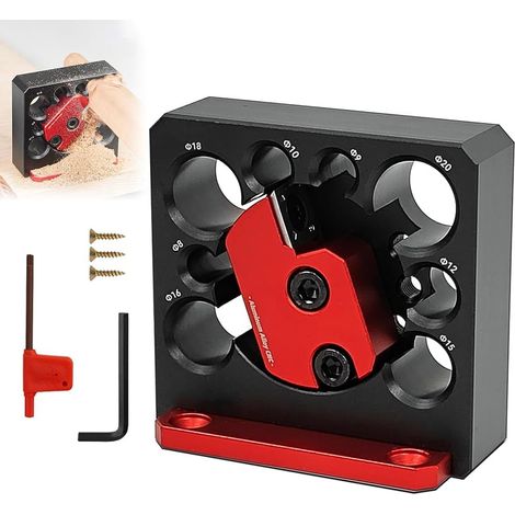 Kit de gabarit fabrication chevilles - Réglable 8 mm à 20 Lame en carbure pour perceuse électrique Outil essentiel la création tiges et bâtons bois (1/5)