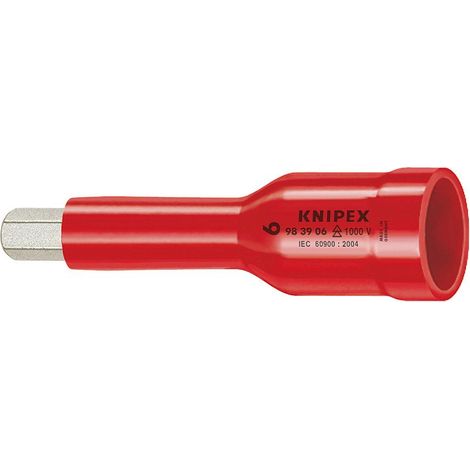 KNIPEX 98 49 06 Chiave a bussola per viti ad esagono incassato con attacco quadro interno 1/2" 75 mm