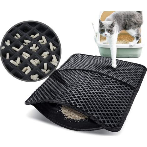 Fußmatte für Katzenstreu aus Schaumstoff, 75 x 55