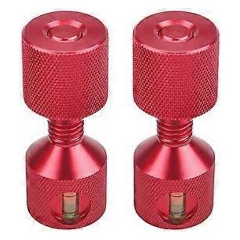 Jeu de deux goupilles à trous, 1-1/8 pouce, en aluminium 6061, goupille d'alignement à bride à 2 trous avec niveau rouge