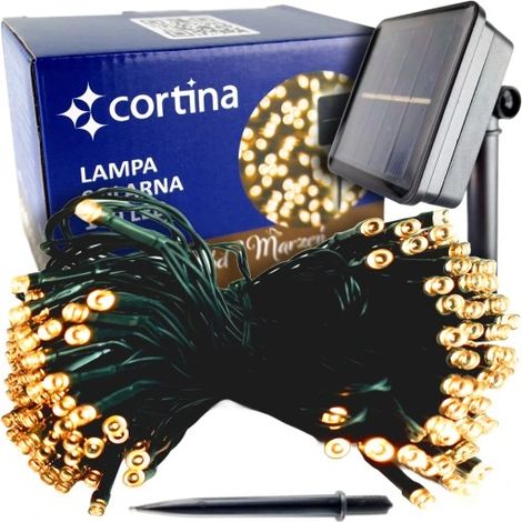 Solar-Gartengirlandenlampen, 100 LEDs, Solar, 12 m, 600 mAh