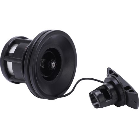 Valve de gonflage légère pour bateau pneumatique, kayak, embarcation en caoutchouc (noir) (1/5)