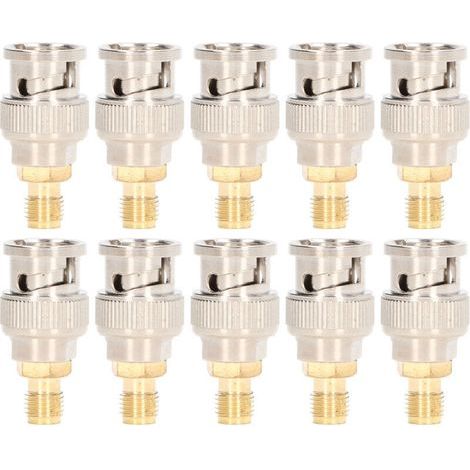 Kit di conversione per strumenti Ulisem, 10 pezzi, adattatore coassiale RF, connettore da SMA femmina a BNC maschio (1/4)