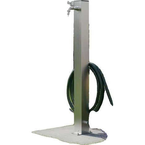 Herramienta de riego para jardín, acero inoxidable, diseño cuadrado, verde militar (1/2)