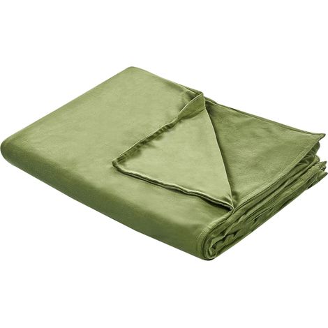 Housse de Couette Vert Foncé en Polyester 120 x 180 cm Très Douce Certifié Oeko-Tex Rhea (1/5)