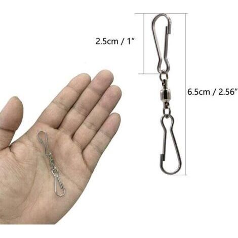 Un ensemble d'accessoires pour éolienne en 5 pièces, comprenant une pince double à rotation fluide, un crochet de rotation, une hélice et une girouette. (1/3)