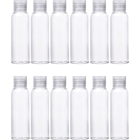 100-ml-Reiseflaschen,12-teiliges Reiseset,Reiseflaschen für Flugzeuge,Reiseverpackungen für Shampoos und revitalisierende Lotionen (1/5)