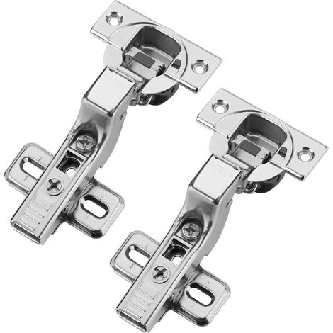 2er Set BLUM Topfband Innenanschlag 71B3750 110° mit Schließautomatik inkl. Montageplatte und Schrauben (1/5)