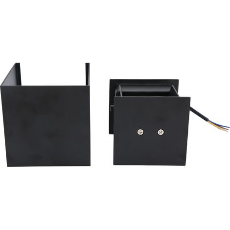Luminaire mural extérieur LED 12W IP65 étanche, lampe carrée décorative de jardin, éclairage de façade (1/5)