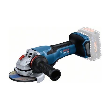 Bosch Professional BITURBO GWS 18V-15 P - Amoladora angular a batería (18V, Ø 125 mm, 9800 rpm, hombre muerto, sin batería, en caja)