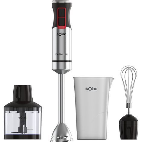 Batidora de Mano SOLAC BA5616 Pro Chef 1200 1200W, Inox (1/2)