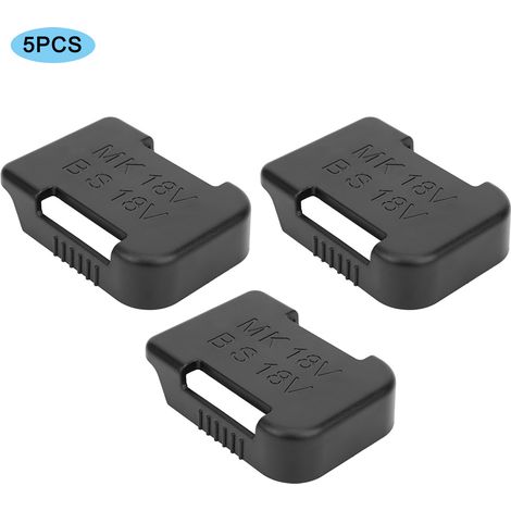 Support pour 5 batteries lithium avec passant de ceinture pour outils de fixation Makita 18 V, noir (1/5)