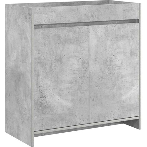 Bathroom Under Sink Cabinet Concrete Grey 78.5 x 37.5 x 81 cm vidaXL (1/5)