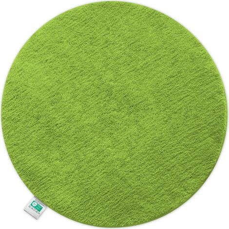 Badematte Sky Badteppich in Rund Grün 120 cm Durchmesser