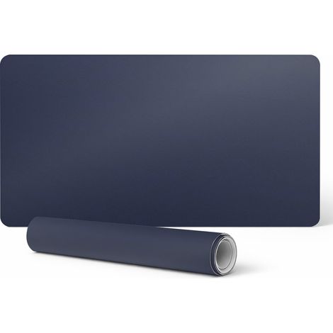 Alfombrilla decorativa para escritorio de videojuegos, azul marino oscuro, 100x50 cm