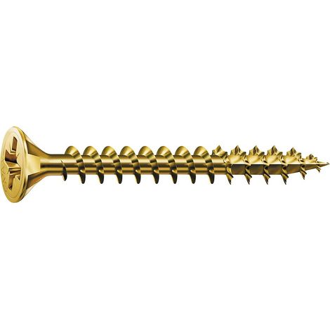 Vis á tête fraisée Spax Yellox filetage complet cruciforme 2,5x16 mm, UE 1000 pieces