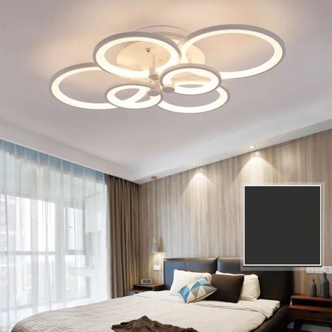 Lampadario Moderno Plafoniera led moderno 6 anelli 51W Luce Bianca Naturale (1/3)