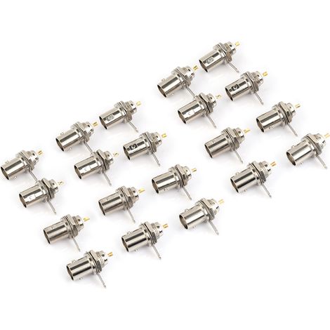 20 connecteurs BNC femelles pour montage sur panneau de châssis, accessoires pour moniteur (1/5)
