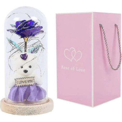 Plafonnier en verre avec éclairage LED élégant  Violet  (1/4)
