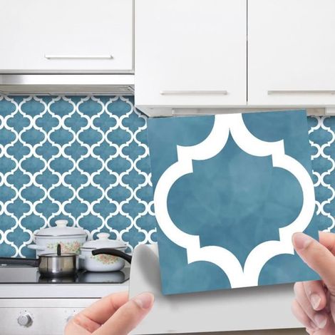 Lot de 30 autocollants 3D pour carrelage de cuisine et salle de bain Motif Motifs géométriques 2020 cm,Style B (1/3)