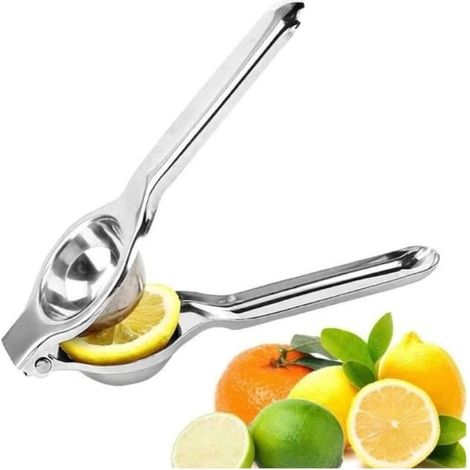 Presse-citron manuel - Acier Inoxydable - 304 - 21 x 6,5 cm - 140 g - Ustensile de cuisine durable (1/4)