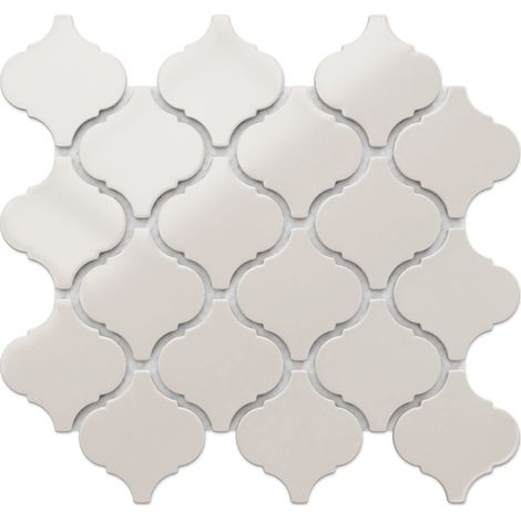 Ilcom – Mosaïque en céramique sur maille 27,5 cm x 25,2 cm – Résistante aux hautes températures – Facile à découper pour murs et sols
