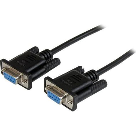 StarTech.com Cavo Seriale RS232 / DB9 Null Modem da 2m - nero Femmina/Femmina (1/3)