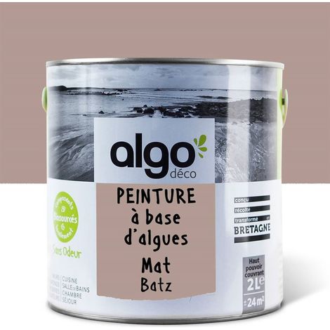 Peinture écologique Algo - Mat - Marron Batz - 2L