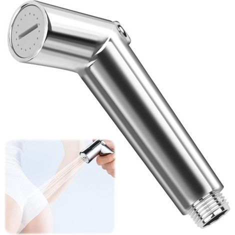 Doccetta bidet portatile - Spruzzatore regolabile per WC e bagno - Facile installazione - Ideale per animali domestici (1/5)