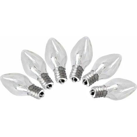 Lot de 6 Ampoules de la Lampe de Sel de l'HimalayaE12, 15 Watt pour Le décor de l'éclairage de la Chambre 220-240V Odipie (1/4)