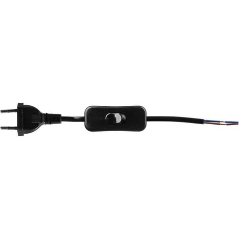 Verbindungskabel mit Schalter b/u Euro 3m schwarz OR-AE-1394/B