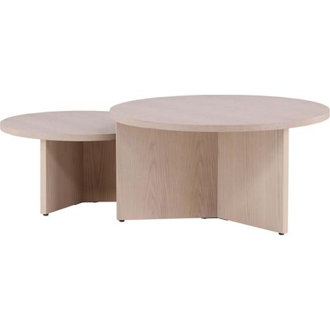 Saltö table basse ensemble de 2 blanchi. (1/4)