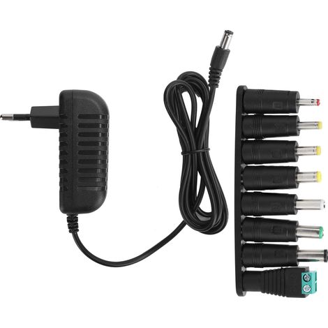 Adaptateur Secteur 12V 2A pour Bandes LED avec 8 Embouts DC et Chargeur Commutation 100‑240V Prise EU (1/5)