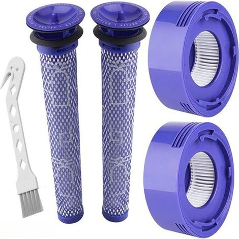 Lot de 4 filtres de rechange pour aspirateurs sans fil Dyson V7, V8 Animal et V8 Absolute - Accessoires pour aspirateurs