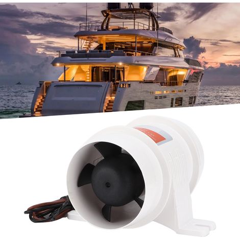 Ventilateurs/souffleurs en ligne étanches pour camping-cars et yachts avec tuyaux de ventilation de 3 pouces de diamètre intérieur (1/5)