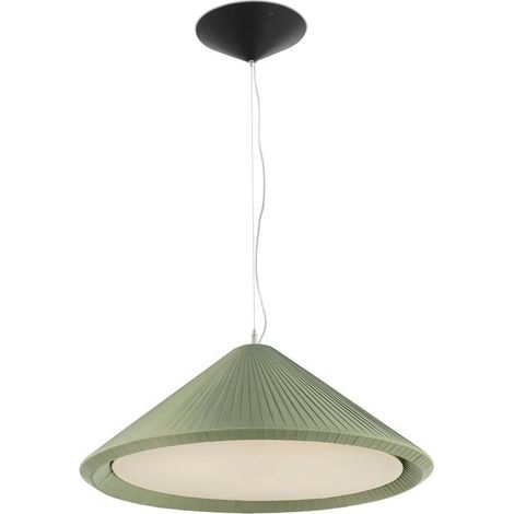 Faro Hue-In - Lámpara colgante de techo de cúpula pequeña con 3 luces Verde oliva, E27 (1/5)