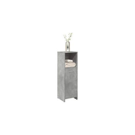 Armoire de salle de bain Gris béton 30x30x95 (1/5)
