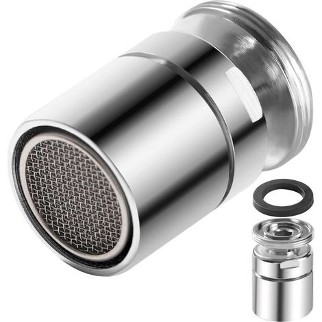 Filtre de robinet aérateur rotatif à 360° M24, accessoires avec filtre en acier inoxydable et ABS pour cuisine et salle de bain (1/5)