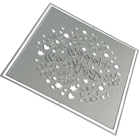 Moule de découpe en métal en acier au carbone, motif floral d'anniversaire, compatible avec les cartes, les agendas, les décorations de scrapbooking, disponible en plusieurs couleurs. (1/5)