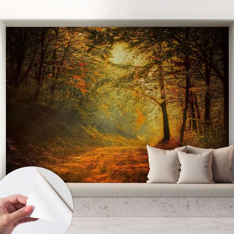 Tapete Selbstklebend - Fototapete mit Motiv - Wandtapete modern - Wanddeko Herbstlandschaft 208x146 cm (1/5)