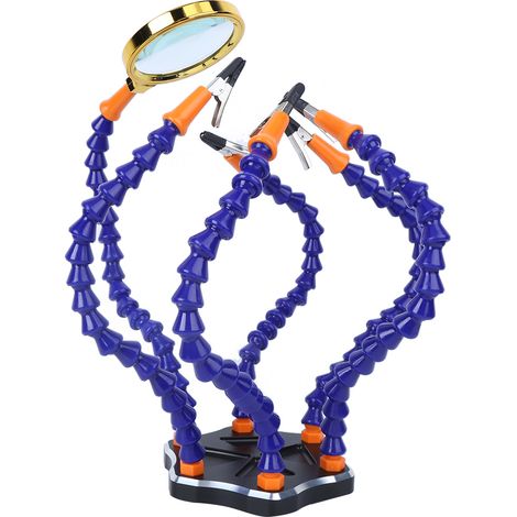 Station de soudage, loupe 3x, machine à souder, support de fer à souder, outils et fournitures de quincaillerie (1/5)